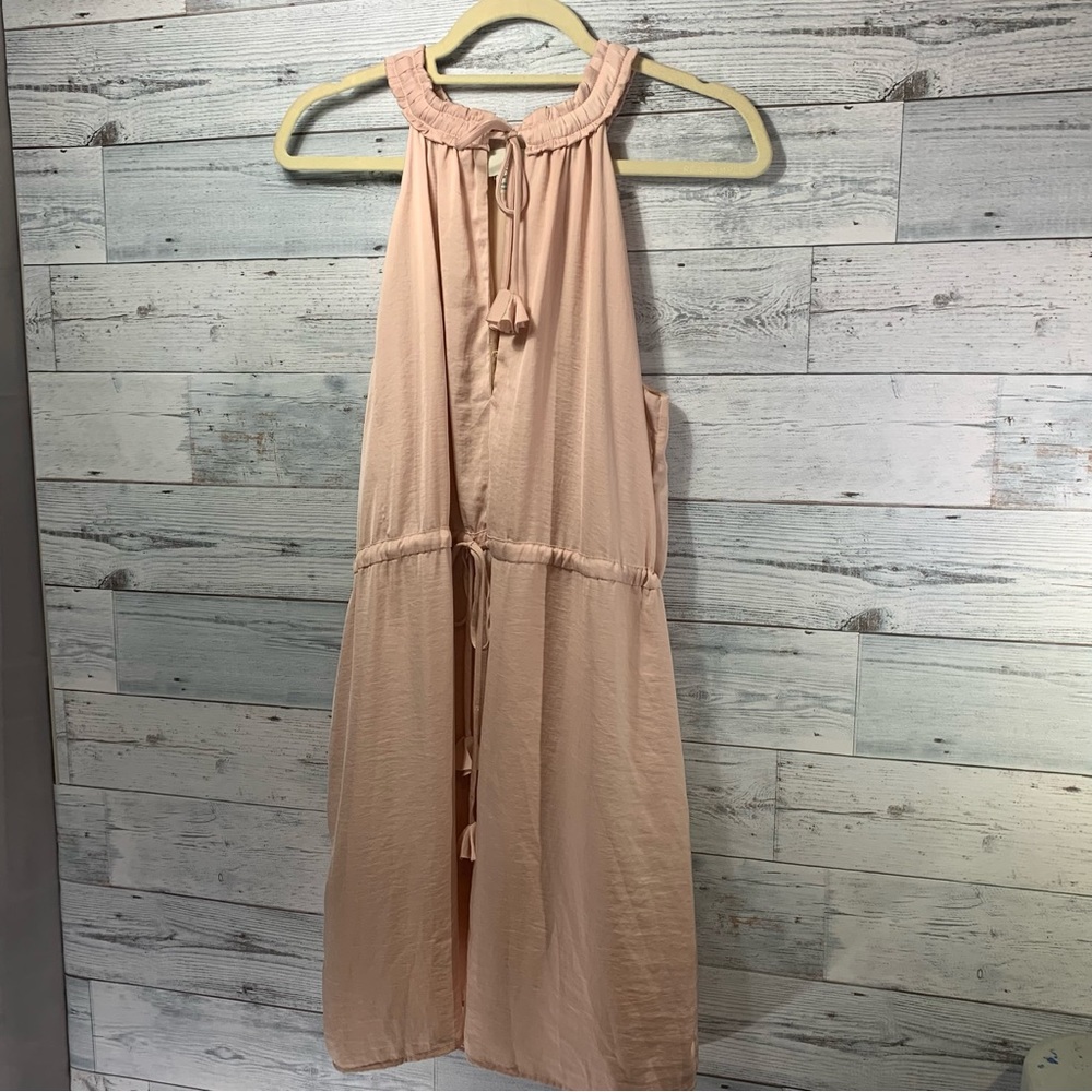 Greylin Pale Pink Halter Dress Size Medium